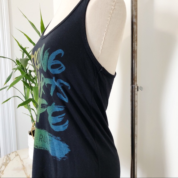 Black & Rainbow Racerback Tank - Picture 5 of 7
